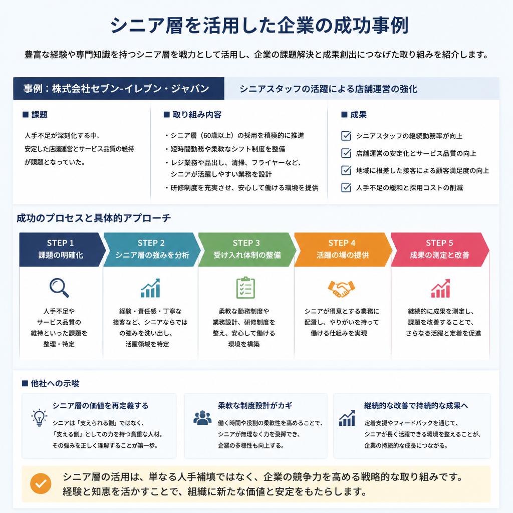 成功事例から学ぶシニア活用の実践