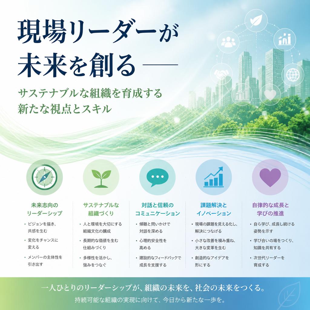 現場リーダーが未来を創る──サステナブルな組織を育成する新たな視点とスキル