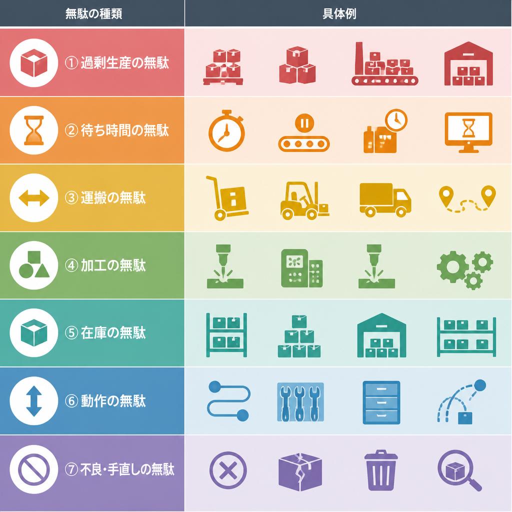 無駄の7つの分類とは？