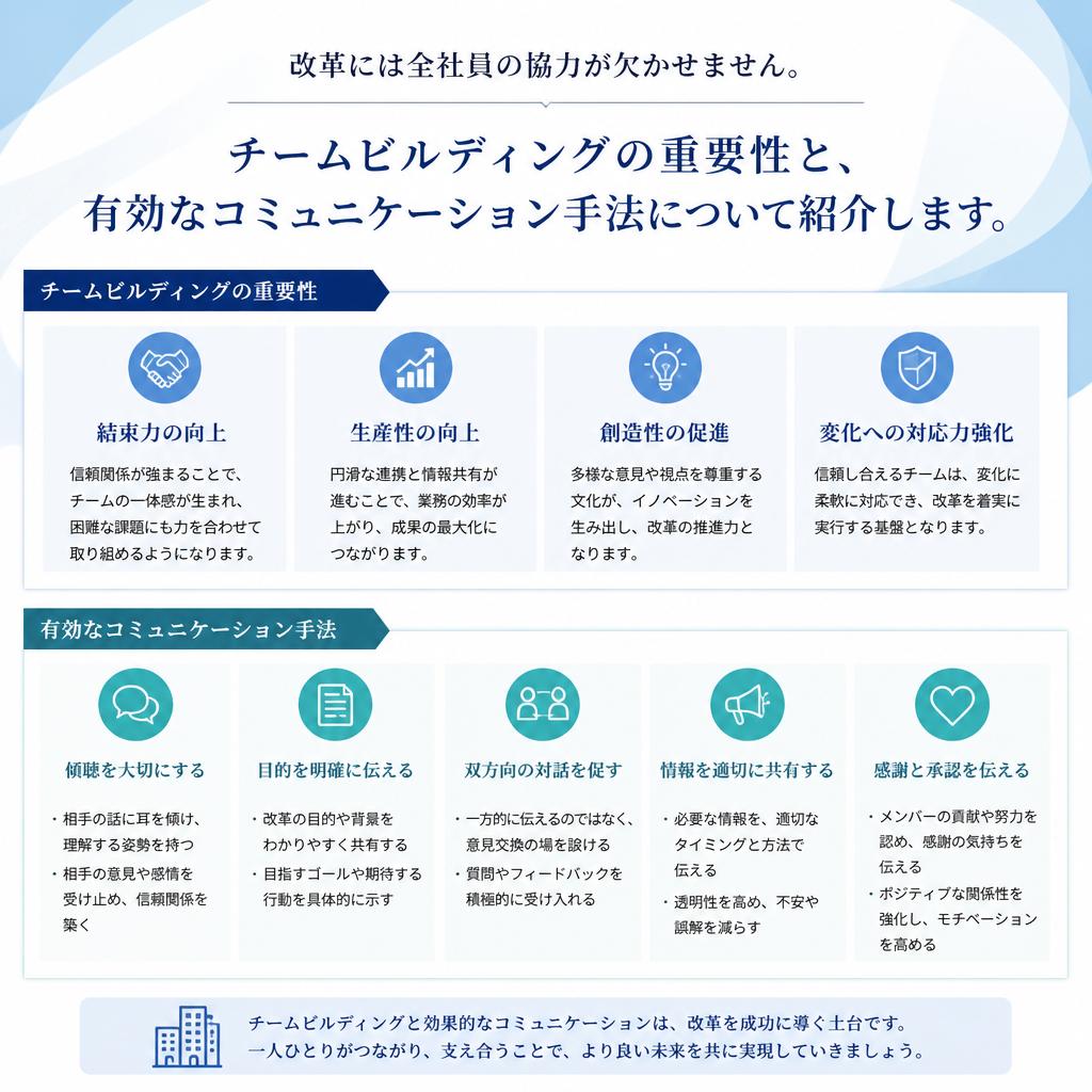 4. チームビルディングによる改革の推進