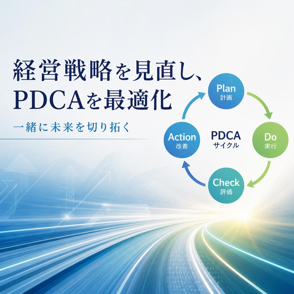 経営戦略を見直し、PDCAを最適化 一緒に未来を切り拓く
