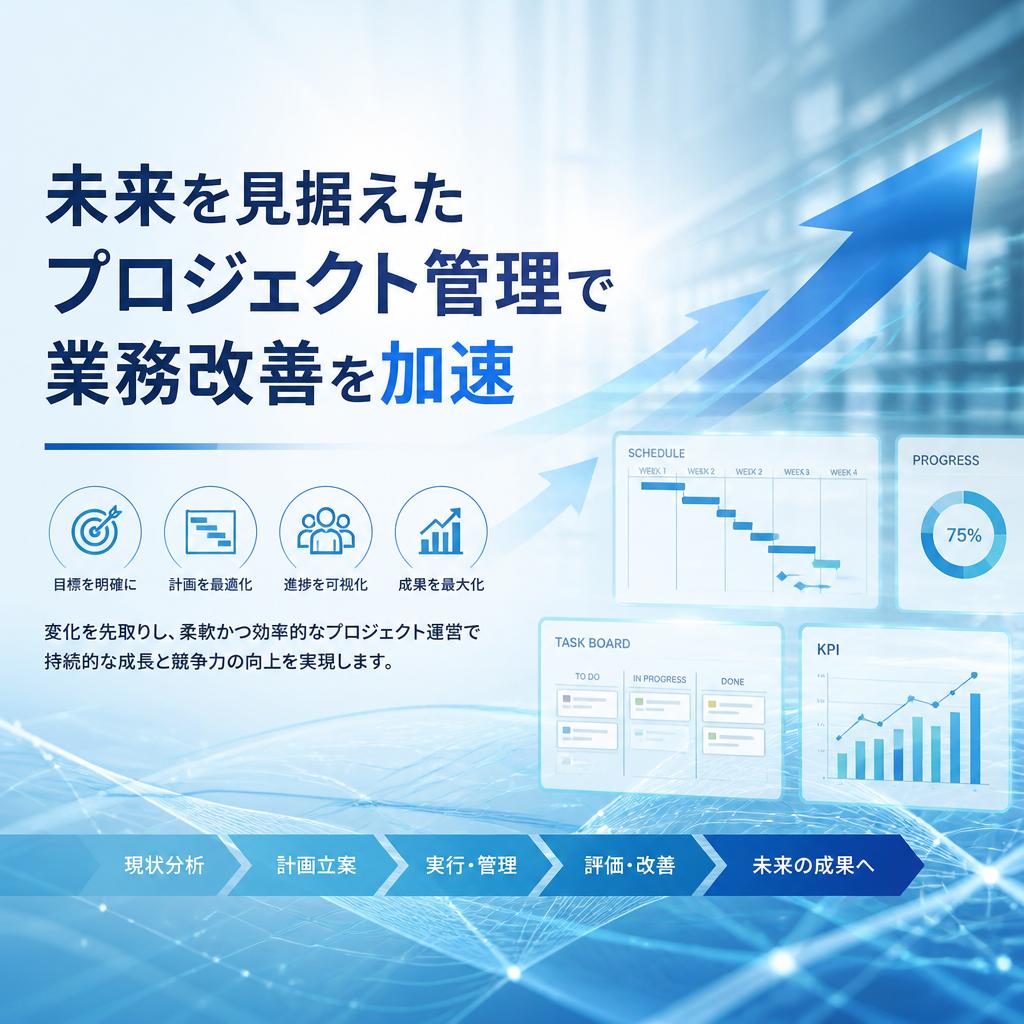 未来を見据えたプロジェクト管理で業務改善を加速