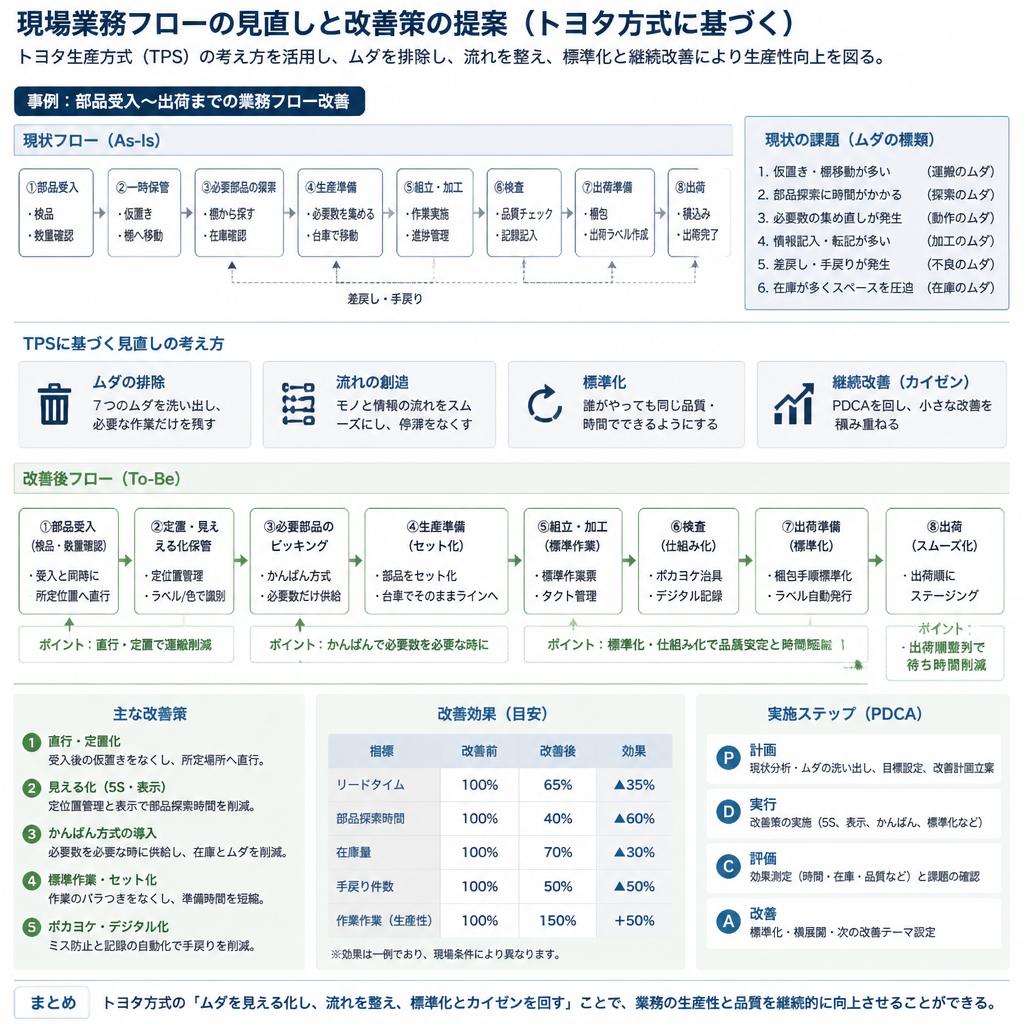 業務フローの見直しと改良