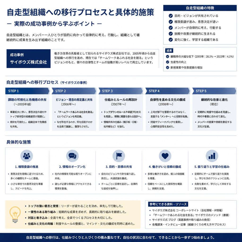 成功事例から学ぶ自走型組織の構築法