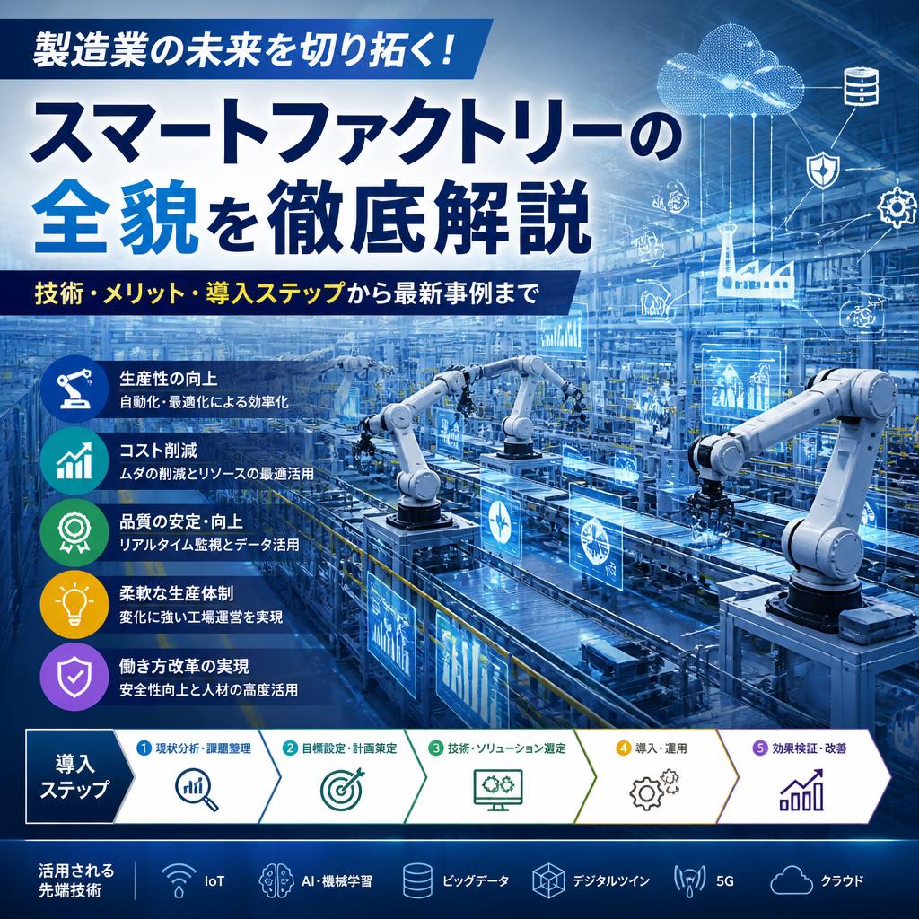 製造業の未来を切り拓く！スマートファクトリーの全貌を徹底解説