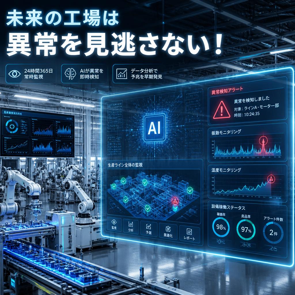 未来の工場は異常を見逃さない！