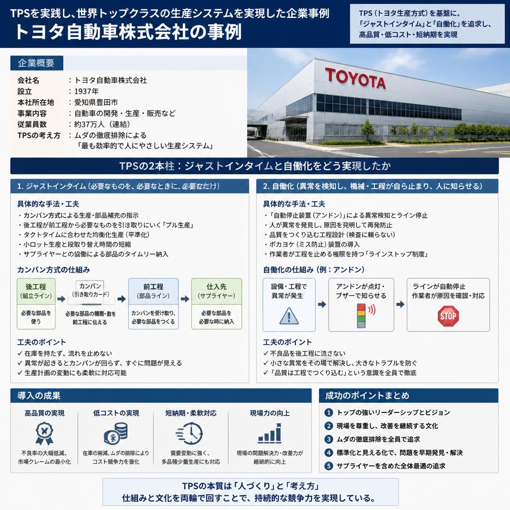 TPSを実践するための企業事例
