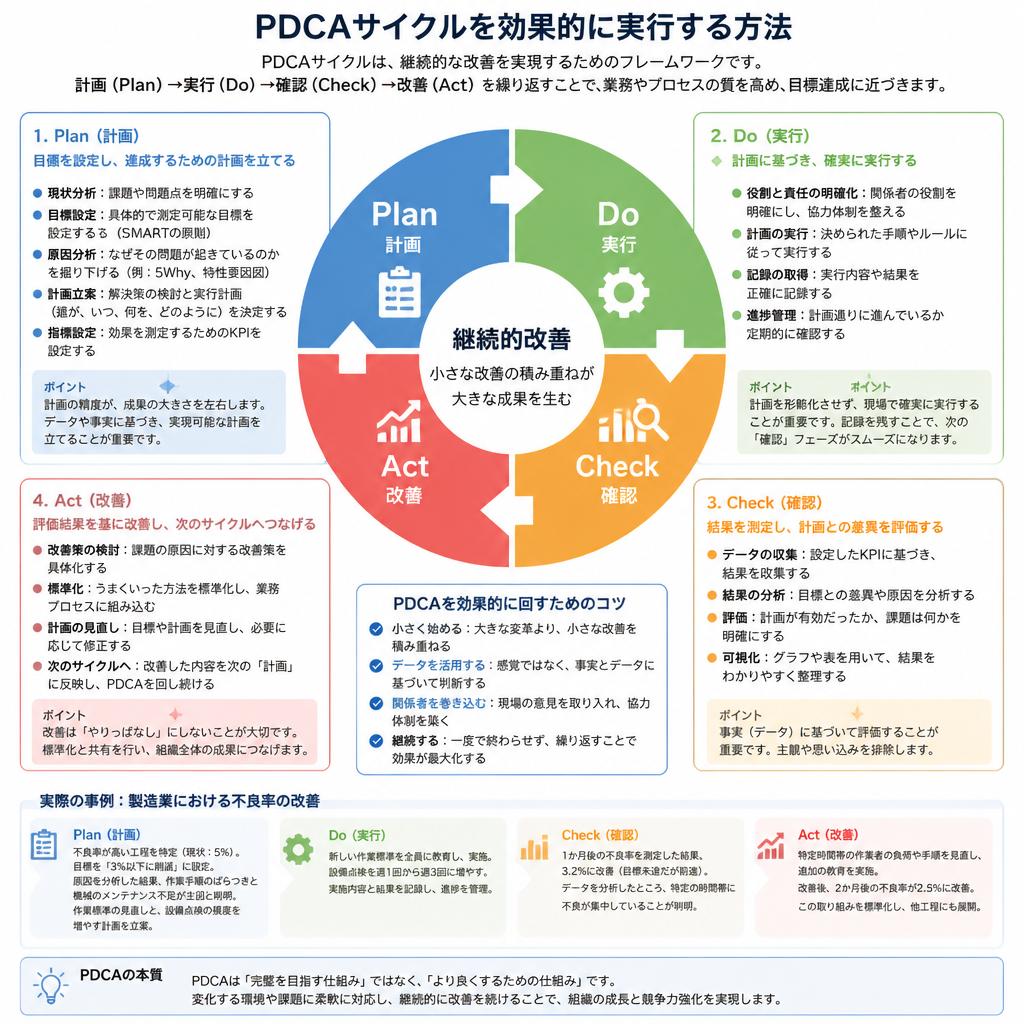 3. PDCAサイクルの回し方