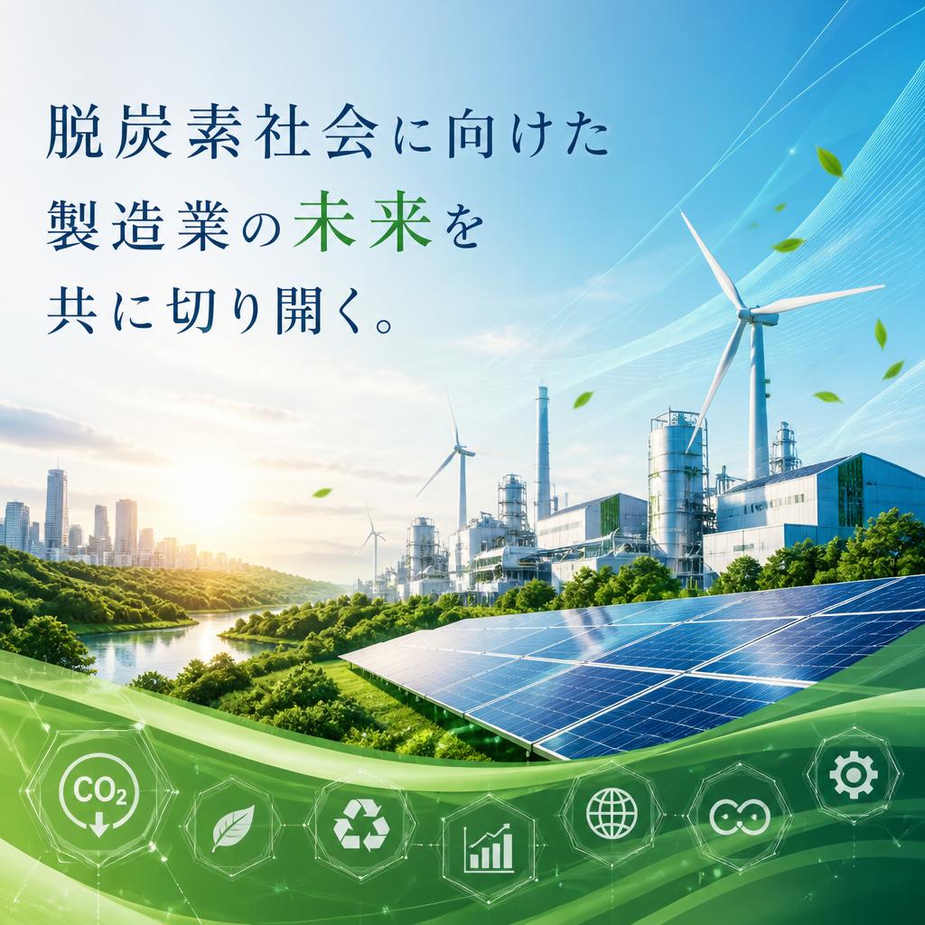 脱炭素社会に向けた製造業の未来を共に切り開く。