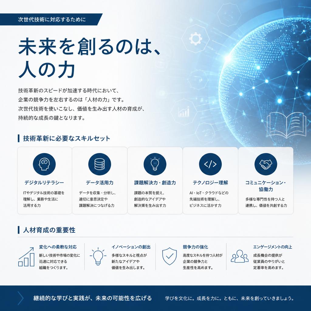 次世代技術の導入と人的資源の育成