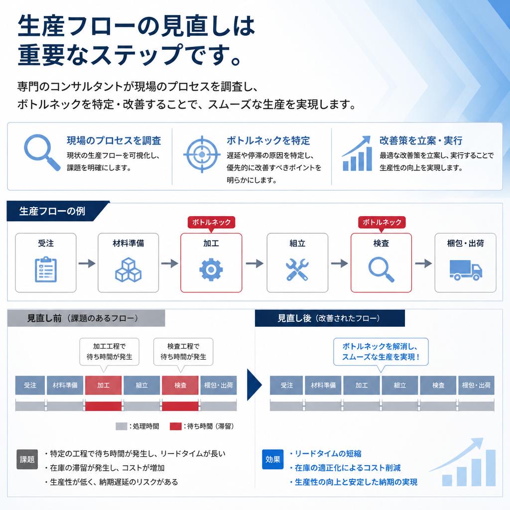 生産フローの改善