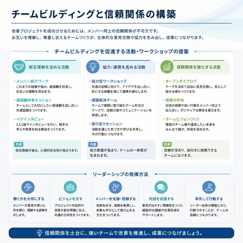 チームビルディング：信頼関係の構築